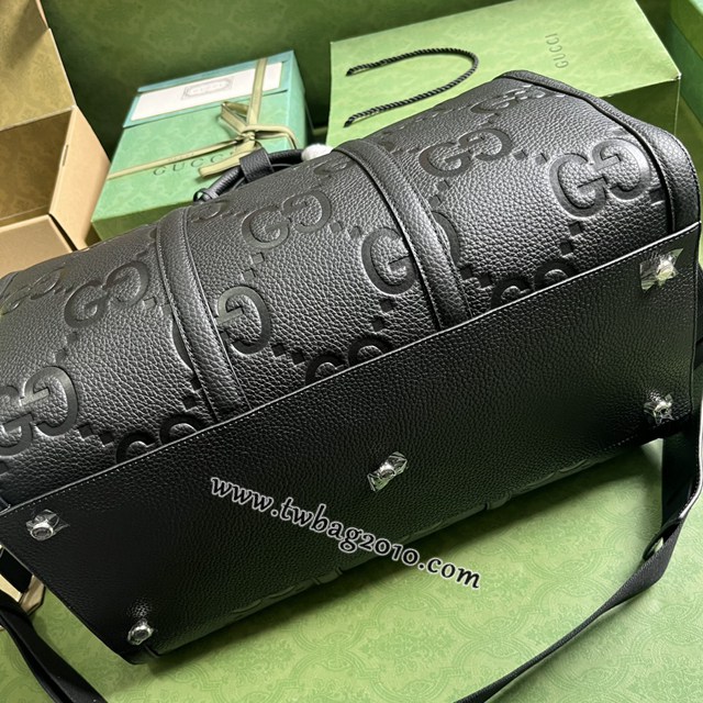 gucci專櫃新款原廠皮男士手提旅行袋 古馳雙G小號旅行包 jcp1637